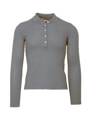 Lacoste Womens Stone Long Sleeved Polo Shirt