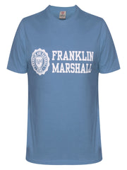 Franklin Marshall Blue Short Sleeve Logo T-Shirt