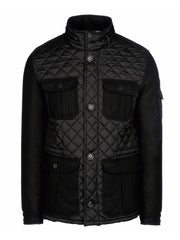 Armani Jeans Mens Black Quilted Jacket