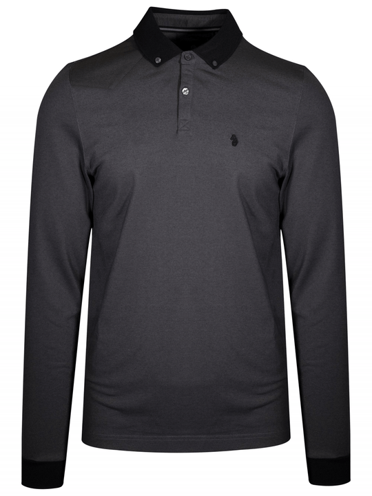 Luke Long Billiam Black Polo Shirt
