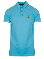 Luke Blue Mead Polo Shirt 