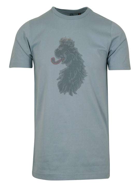 Luke Blue SP Lion Printed T-Shirt