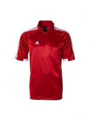Adidas Mens Quarter Zip Red T-Shirt