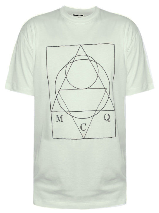 Alexander Mqueen Mens Cream T-Shirt