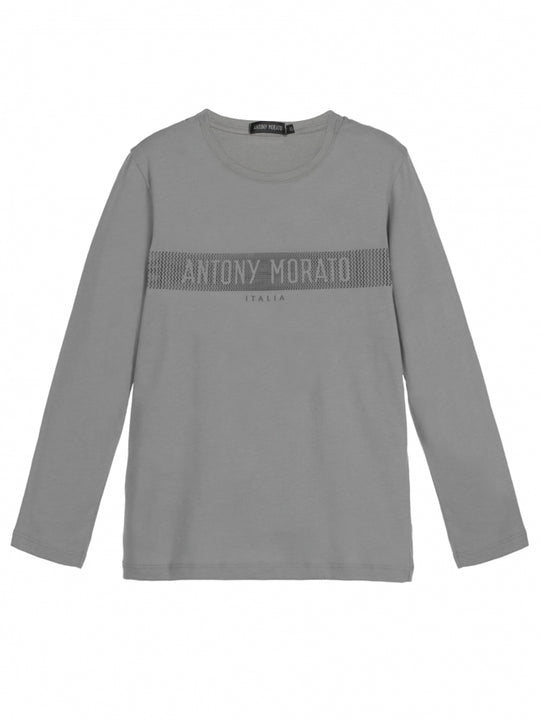 Antony Morato Junior Grey Logo T-Shirt