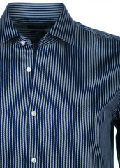 Hugo Boss Navy Striped Slim Jenno Shirt
