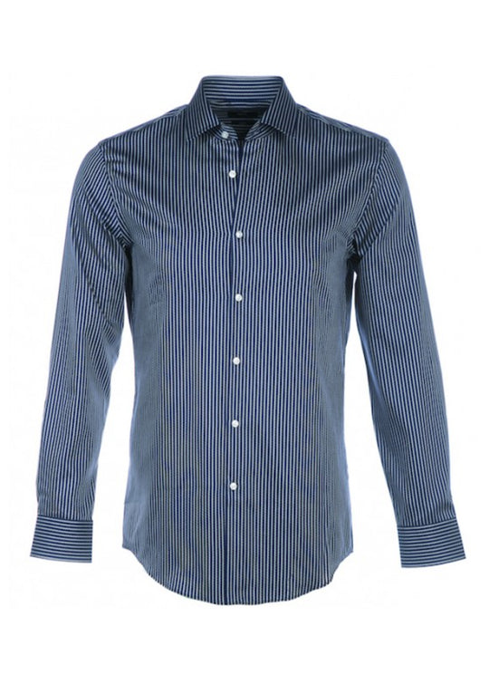Hugo Boss Navy Striped Slim Jenno Shirt
