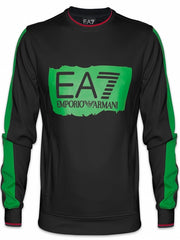 EA7 Black Train Olympic Graphic Sweatshirt