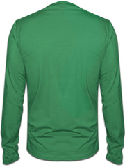 Emporio Armani Mens Green Train Graphic Long-Sleeved T-shirt