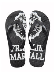 Franklin Marshall Black Flip Flops