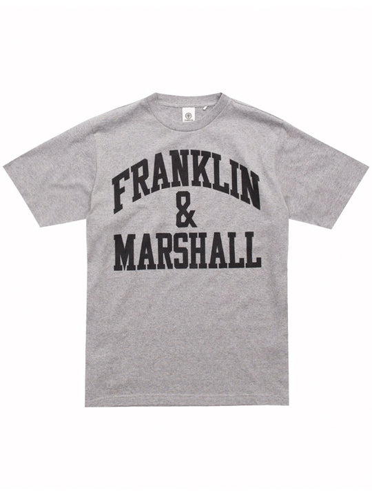 Franklin Marshall Grey Large Logo T-Shirt
