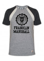 Franklin & Marshall Mens Grey Stamp T-Shirt