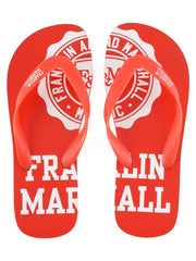 Franklin Marshall Red Flip Flops