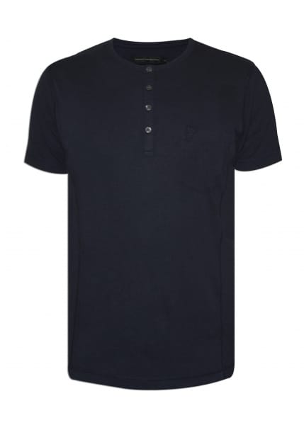 French Connection Mens Blue Modal Mix Marlon T-Shirt