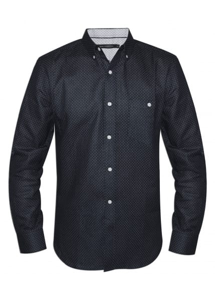 French Connection Mens Navy Dotted Shirt
