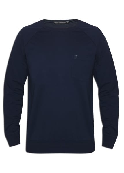 French Connection Navy Summer Lightweight Crew Neck Sweatshirt