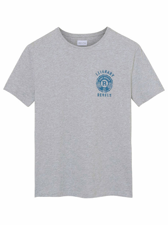Gant Grey Print Short Sleeve T-Shirt