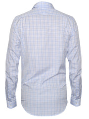 Lacoste Blue & White Check Slim Fit Shirt