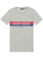Antony Morato Junior Grey Italia Crew Neck T-Shirt