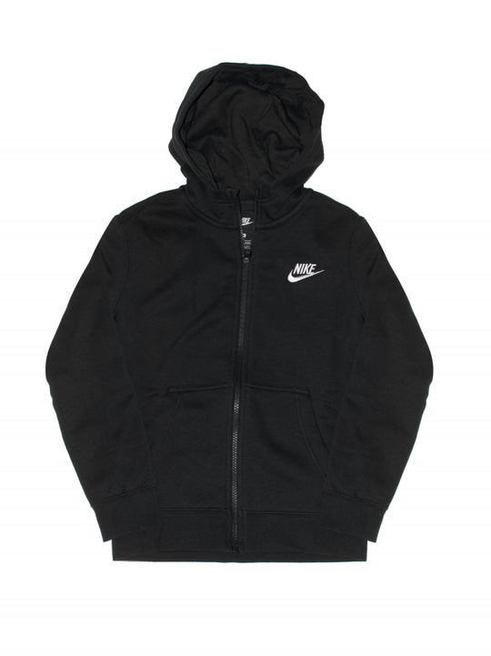 Nike Boys Black Zipped Hoodie