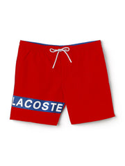 Lacoste Mens Red Swim Shorts