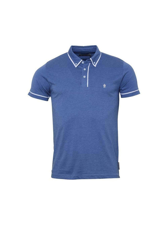French Connection Light Blue Melange Polo Shirt