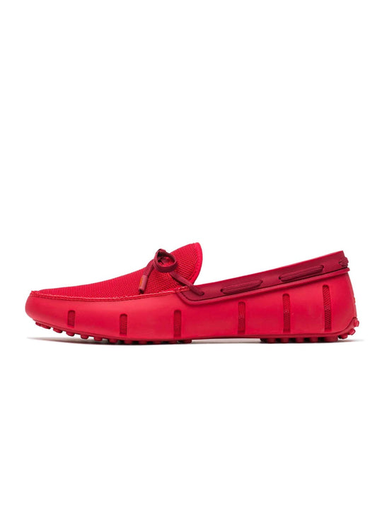Mens Swims Red Lace Loafer Driver