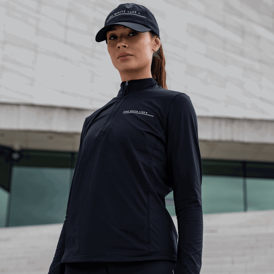 Women's Orbit Black 1/4 Zip Jacket
